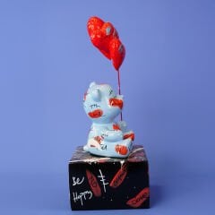 ASLI SAYAN LOVE AND ANİMALS SERİSİ BALONLU AYICIK FİGÜRÜ