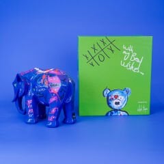 ASLI SAYAN FİL FİGÜRÜ MAVİ