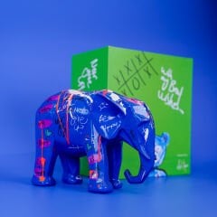 ASLI SAYAN FİL FİGÜRÜ MAVİ