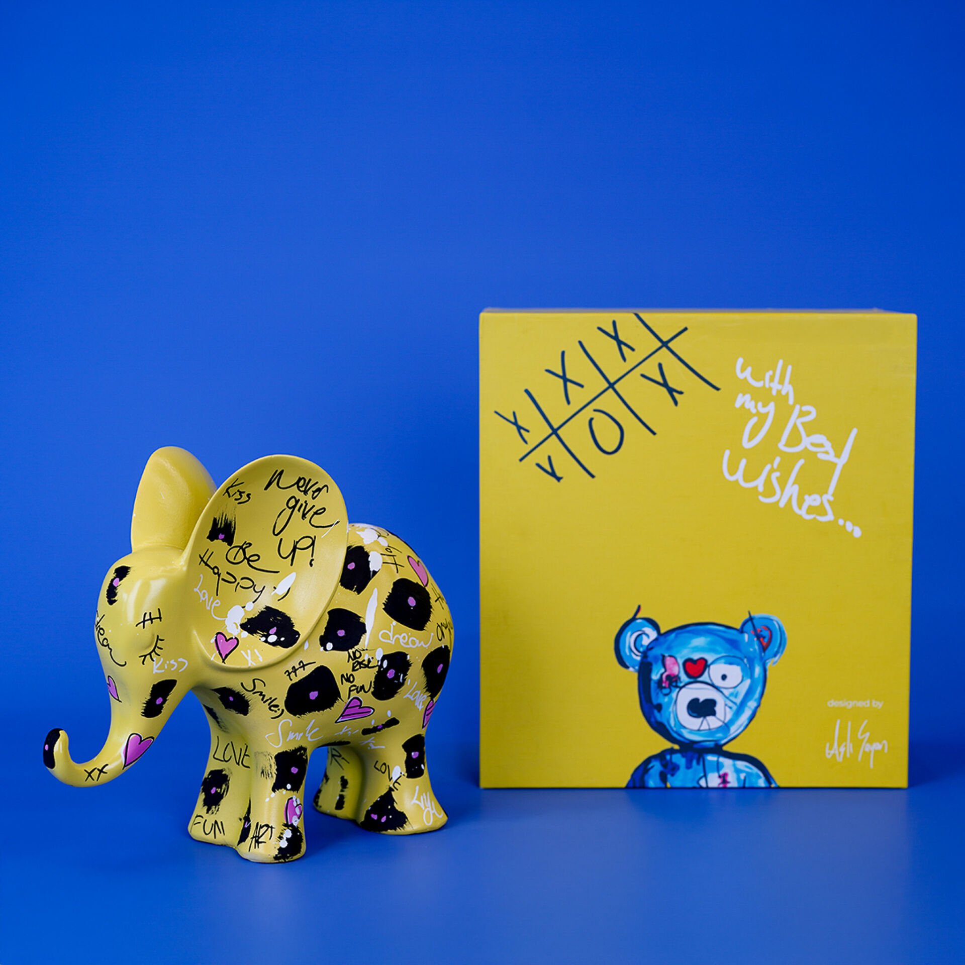 ASLI SAYAN FİL FİGÜRÜ SARI