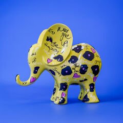 ASLI SAYAN FİL FİGÜRÜ SARI