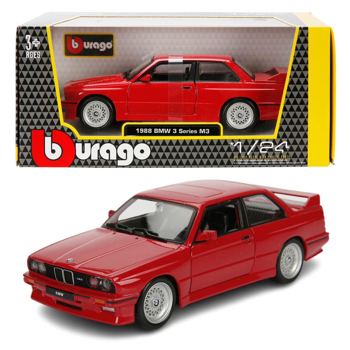 1/24 BMW M3 1988 KIRMIZI E30